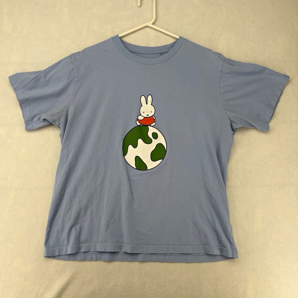 Uniqlo Peace For All Dick Bruna Miffy Graphic Cotton Jersey Tee Blue XL